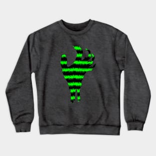 Zombie Hands (Neon Green/Black) Crewneck Sweatshirt